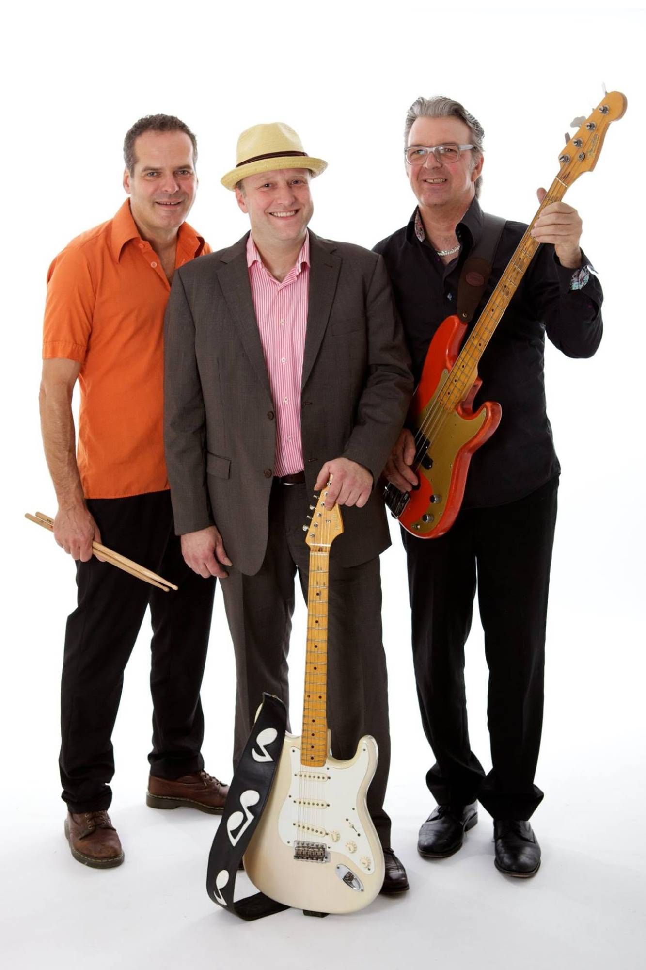 Bandfoto in de studio